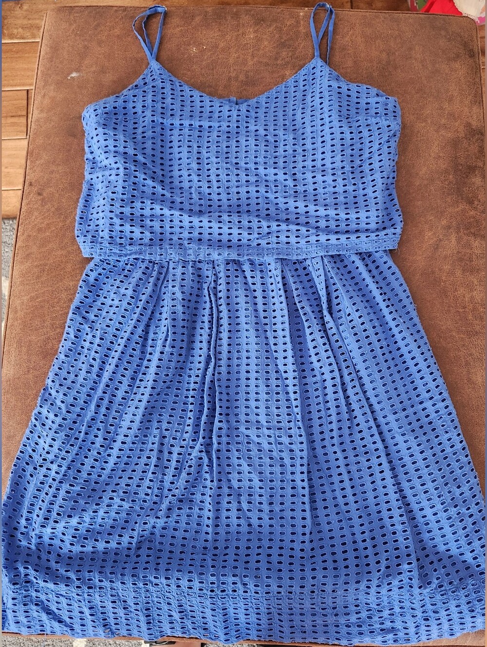 Madewell Eyelet Spaghetti-Strap Mini Dress